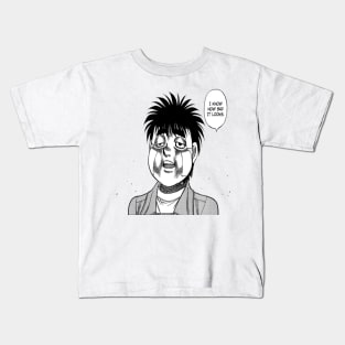 Hajime no Ippo - Ippo Makunouchi with Funny Injured Face Kids T-Shirt